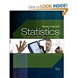 Statistics for Management and Economics 9th (Nineth) Edition byKeller