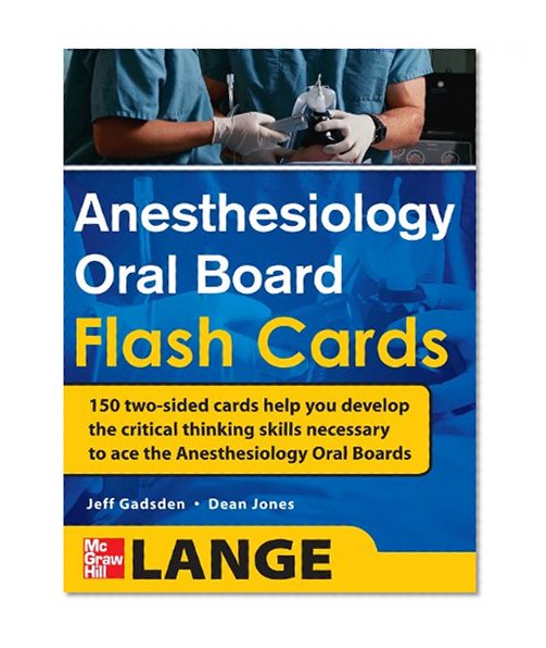 Anesthesiology Oral Board Flash Cards