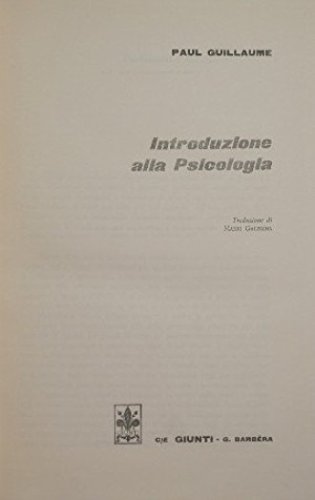 Introduzione alla Psicologia