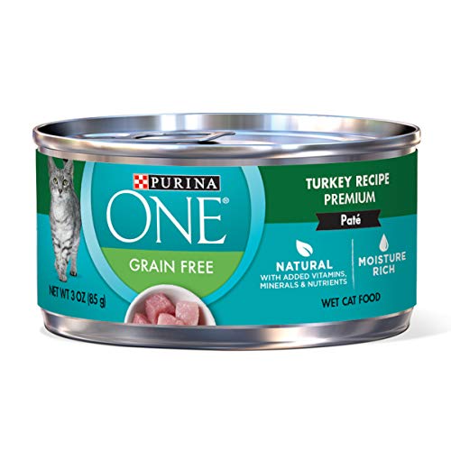 Purina ONE Grain Free Premium Pate Classic Turkey Recipe Wet Cat Food - (24) 3 oz. Cans