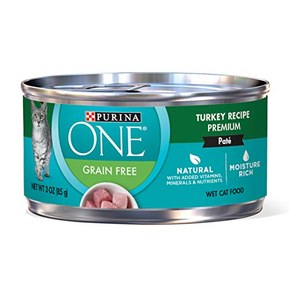 Purina ONE Grain Free Premium Pate Classic Turkey Recipe Wet Cat Food - (24) 3 oz. Cans