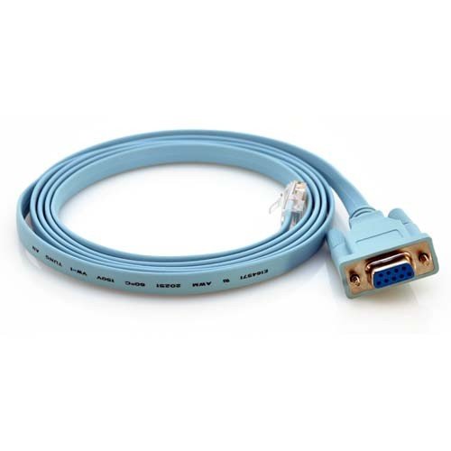 Cisco 72-3383-01 RJ-45 to DB-9 Rollover Console Cable, 6ft Long