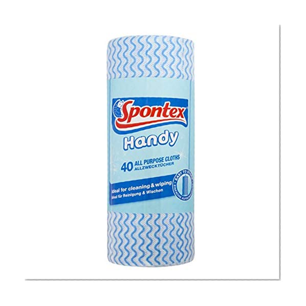 Spontex All Purpose Cloths on a Roll x 40 (Pack of 3, Total 120 Cloths) by Spontex