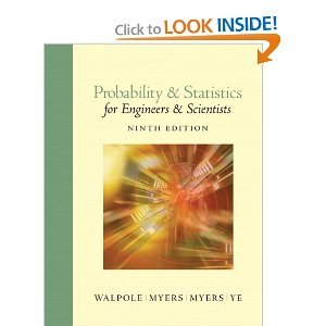 Probability and Statistics 9th (Nineth) Edition byMyers