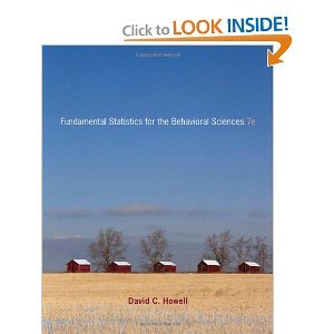 Fundamental Statistics for the Behavioral Science 7th Seventh Edition byHowell