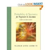 Probability and Statistics 9th (Nineth) Edition byMyers