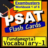 PSAT Test Prep Essential Vocabulary Review Flashcards--PSAT Study Guide Book 1 (Exambusters PSAT Study Guide)
