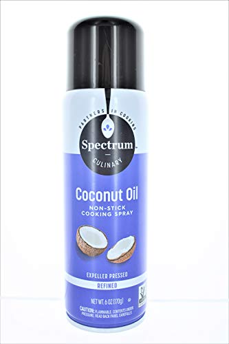 Spectrum Naturals Organic Coconut Oil Spray, 6 Ounce (Pack of 2) Packaging May Vary