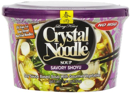 Book Cover Crystal Noodle Soup, Savory Shoyu, 1.83 Ounce (Pack of 6)