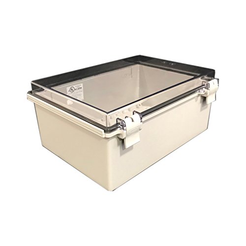 BUD Industries NBF-32422 Plastic Outdoor NEMA Poly PBT Blend, 13.78" L x 9.84" W x 5.91" D, White