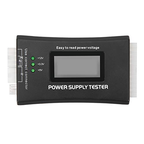 HDE 20+4 Pin LCD Power Supply Tester for ATX, ITX, BTX, PCI-E, SATA, HDD