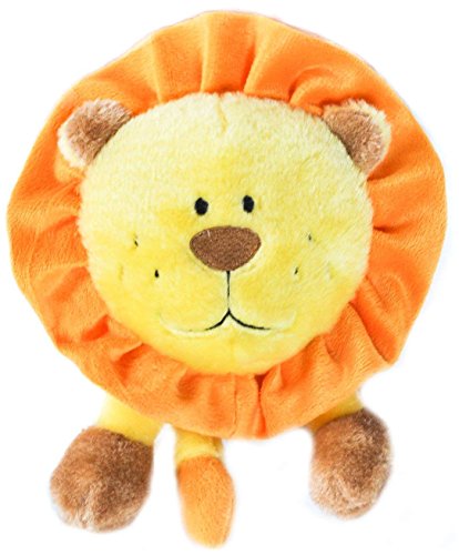 ZippyPaws Brainey Squeaky Plush Dog Toy, Lion