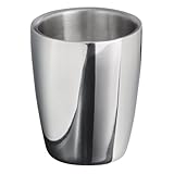 iDesign Forma Tumbler Cup for Bathroom Vanity Countertops - Polished Stainless Steel