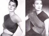 Bathing Suit Bandeaux Blouse Top Vintage Knit Knitting Pattern