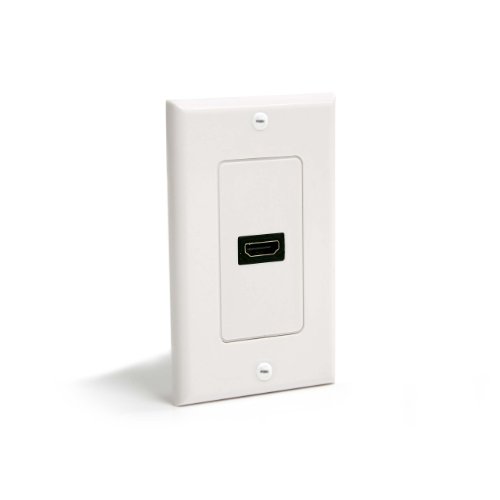StarTech.com Single Outlet Female HDMI Wall Plate White  (HDMIPLATE)