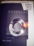 Complete Solutions Manual ISBNS: 0547212984 9780547212982 (Larson's Calculus, Volume 1)