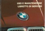 316 - 325e - 318i - 325i - 320i - 324d. Uso e manutenzione. Libretto di servizio.