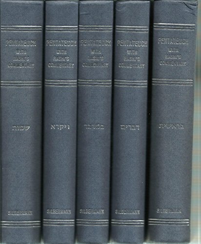 Pentateuch with Targum Onkelos, Haphtaroth and Rashi's Commentary: Genesis, Exodus, Leviticus, Numbers, Deuteronomy (5 volumes)