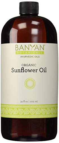 Book Cover Banyan Botanicals Sunflower Oil - USDA Organic, 34 oz- Traditional Ayurvedic Oil for Massage, 100% Pure - Lightweight Carrier Oil