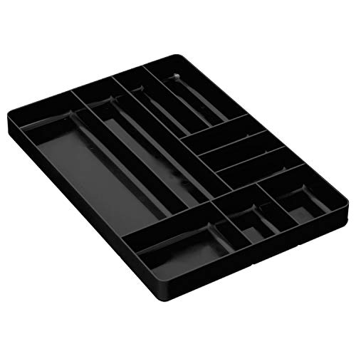 Book Cover Ernst Manufacturing Home and Garage Organizer Tray, 10-Compartments, Black - 5011