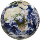 Book Cover Earthball, Inflatable Earth Globe from satellite images, Glow in the Dark Cities