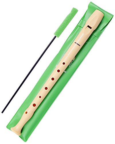 Hohner C-Soprano Resin Recorder, German Fingering, Ivory (ral 1013), Single Piece
