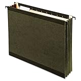 Pendaflex SureHook Reinforced Extra Capacity Hanging Pockets, Letter Size, Standard Green, 4/PK (09217)
