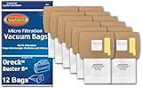 EnviroCare Replacement Vacuum Bags Made to Fit Oreck Super-Deluxe Compact and Buster B Canister Vacuums 12 pack
