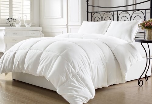 Book Cover KingLinen® White Down Alternative Comforter Duvet Insert with Conner Tabs Full/Queen