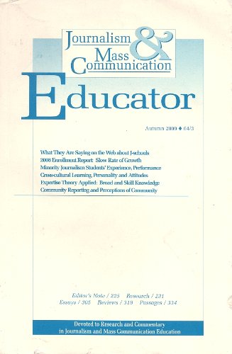 Journalism & Mass Communication Educator, Autumn Vol. 64, no. 3
