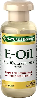 Book Cover Vitamin E Oil by Nature's Bounty, Supports Immune Health & Antioxidant Health, 30,000IU Vitamin E, Topical or Oral oil, 2.5 Oz