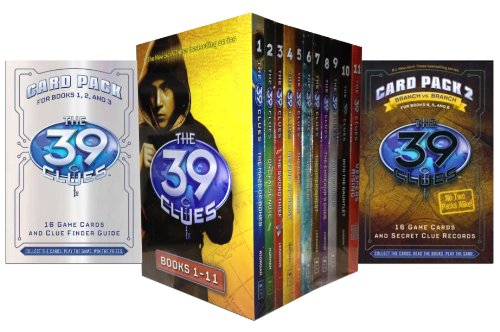 The 39 Clues 1 to 10 Books Set Collection plus 2 Packs of Game Card (The Maze of Bones, One False Note, The Sword Thief, Beyond The Grave, The Black Circle, In Too Deep, The Viper's Nest, The Emperor's code, Strom Warning, Into the Gauntlet)