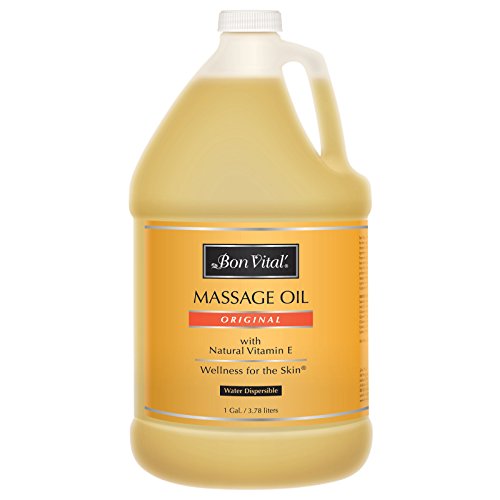 Book Cover Bon Vital' Original Massage Oil for a Versatile Massage Foundation to Relax Sore Muscles and Repair Dry Skin, Most Requested, Best Massage Oil on Market, Unbeatable Consistency and Quality, 1 Gallon