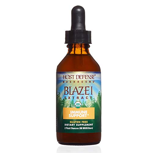 Book Cover Host Defense - Blazei Mushroom Extract, Supports Immunity and Wellbeing on a Cellular Level, Non-GMO, Vegan, Organic, 60 Servings (2 Ounces)