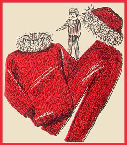 Barbie Fashion Doll Ski Outfit Knit Vintage Knitting Pattern