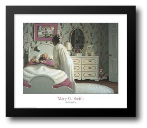 Mary G. Smith - All Tucked in 23x20 Framed Art Print by Smith, Mary G.