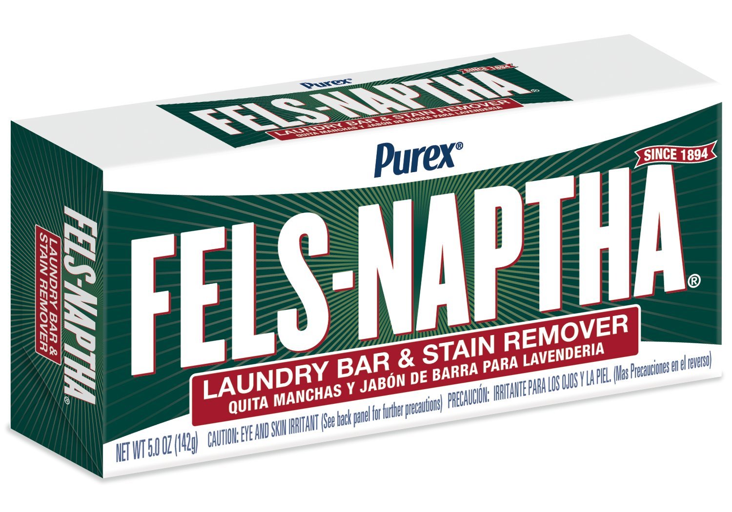 Book Cover Fels Naptha Dial Laundry Soap, MULTI, 5 oz (Pack of 1)
