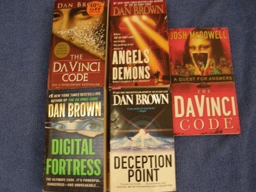 4 Book Set By Dan Brown with *Bonus* (Davinci Code, Angels and Demons, Digital Fortress, Deception Point)
