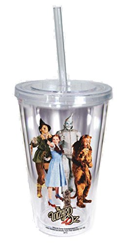 Book Cover Spoontiques Wizard of Oz Cup with Straw, Clear