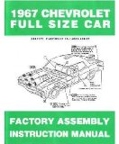 1967 Chevrolet Belaire Caprice Assembly Manual Book