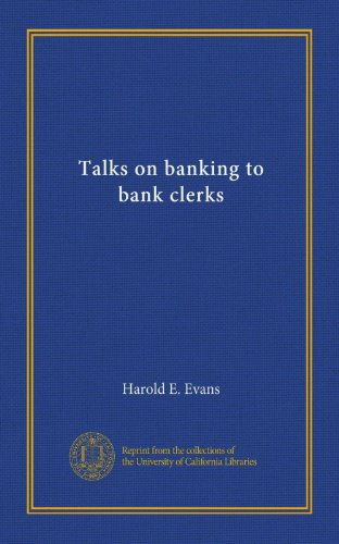 Talks on banking to bank clerks