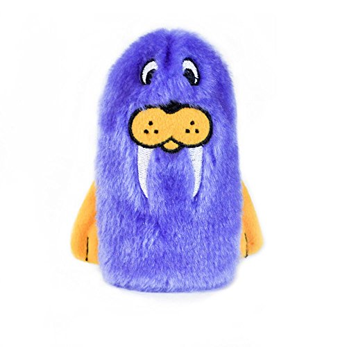 ZippyPaws - Squeakie Buddie No Stuffing Plush Dog Toy - Walrus