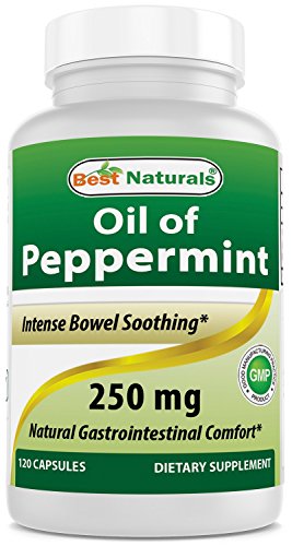 Best Naturals Peppermint Oil Bowel Soothing Dietary Supplement, 250 mg, 120 Count