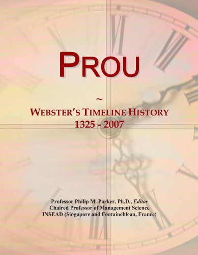 Prou: Webster's Timeline History, 1325 - 2007