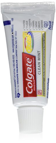 Book Cover Colgate Total Clean Mint Toothpaste-0.75 oz, Travel Trial Size - CASE Pack of 24 Tubes