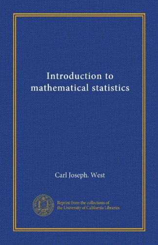 Introduction to mathematical statistics