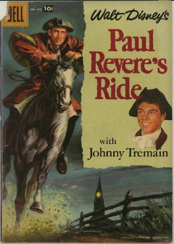Walt Disney's "Paul Revere's Ride with Johnny Tremain" (Dell Four Color Comic #822) Hal Stalmaster photo cover