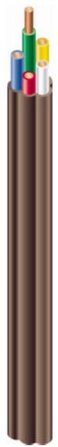 Book Cover Southwire 64170422 18/7 Solid Copper Class 2 Power-Limited Thermostat Wire, 50 feet , Brown