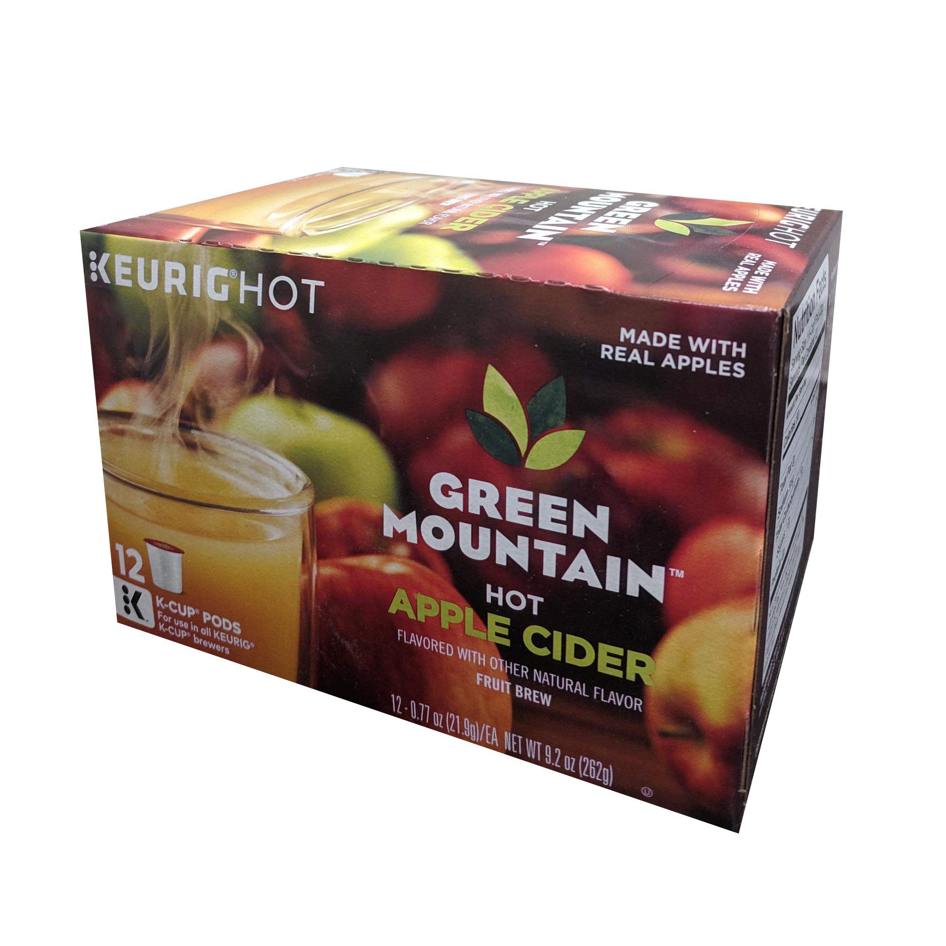 Book Cover GREEN MOUNTAIN Hot Apple Cider K-Cup, 12 Count (Pack of 1) net wt 9.2 ounce