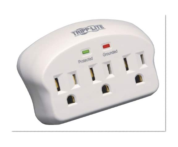 Tripp Lite 3 Outlet Portable Surge Protector Power Strip, Direct Plug in, $5,000 Insurance (SK3-0)